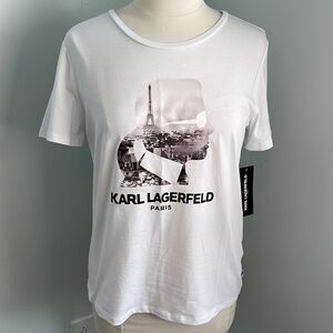 Karl Lagerfeld Short Sleeve Tee ~ NEW ~